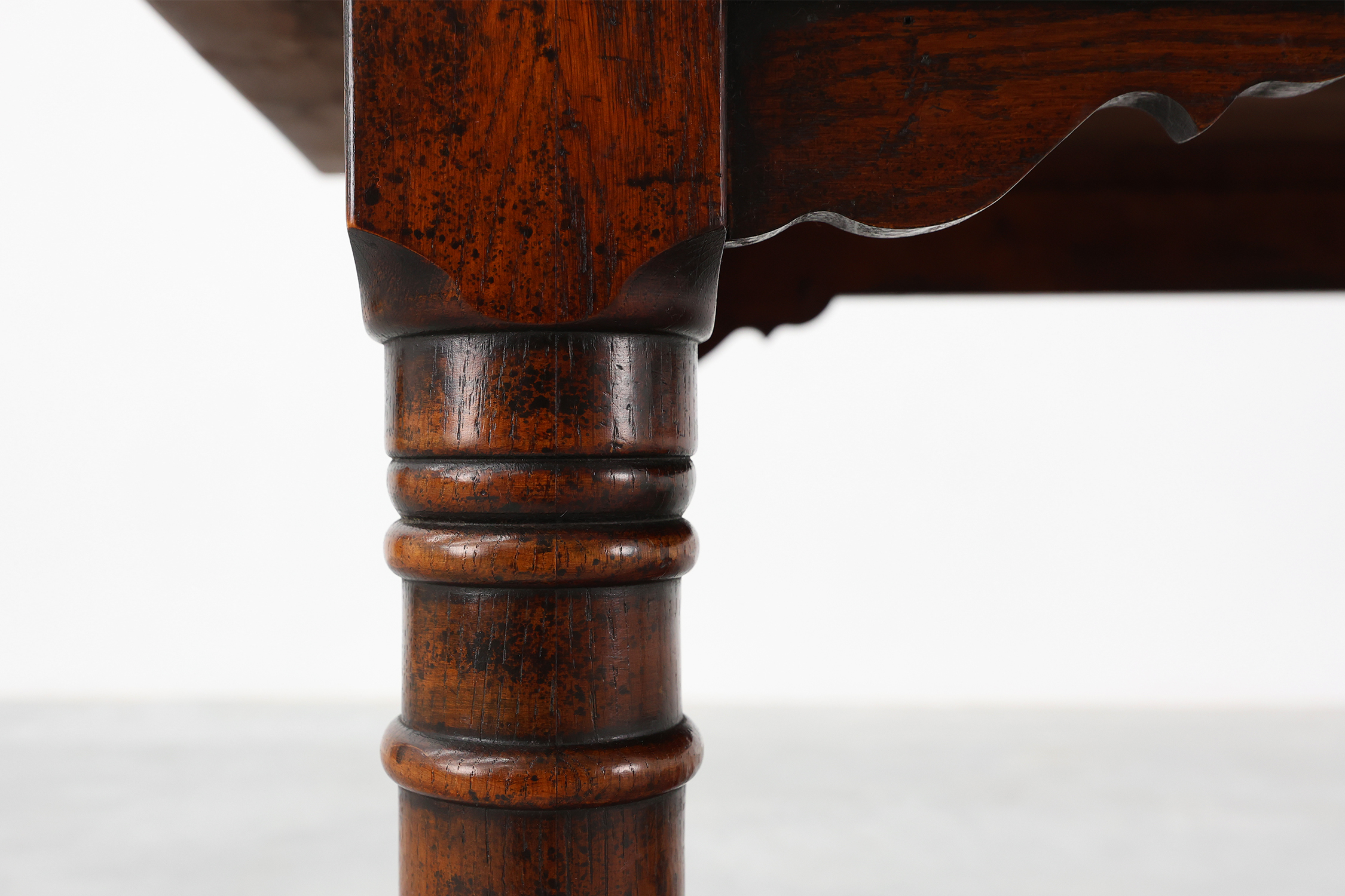 19th-Century French Provincial Oak Dining Tablethumbnail